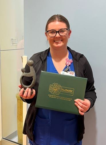 January 2024 DAISY Award winner Kynzie Stansberry (RN - NICU)