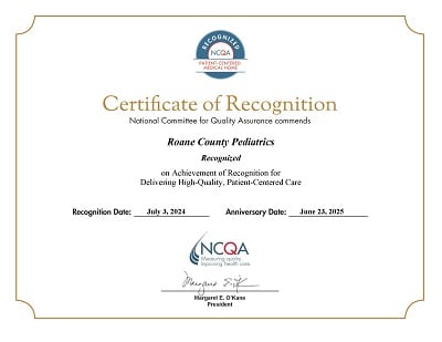 NCQA Certificate of Recognition