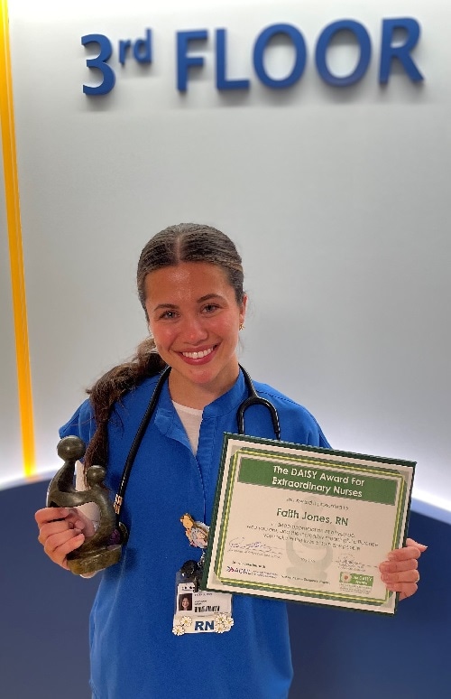 May 2024 DAISY Award winnerFaith Jones (RN - 3rd Floor)