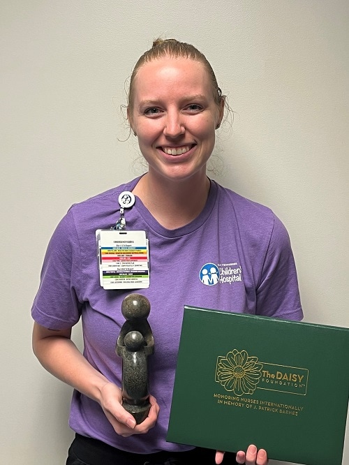 March 2024 DAISY Award winner Katlyn Smith (RN - 2East)