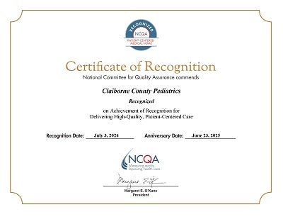 NCQA Certificate of Recognition